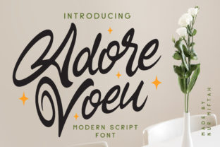 Adore Voeu Font for Business Branding