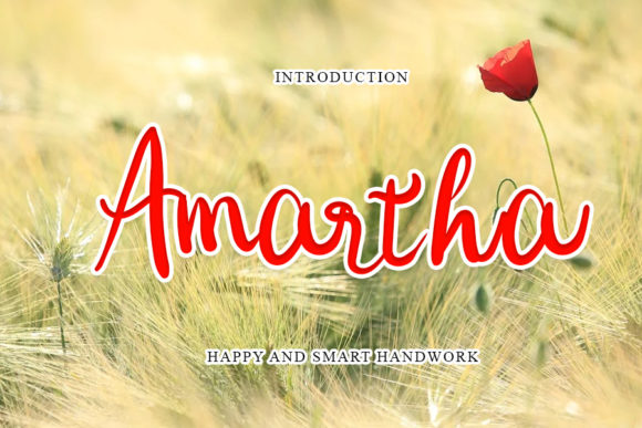 Amartha Font: Minimalist Script for Digital Marketing