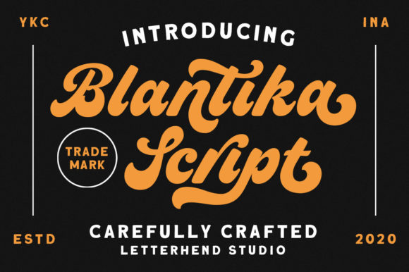 Blantika: A Vintage Script Font