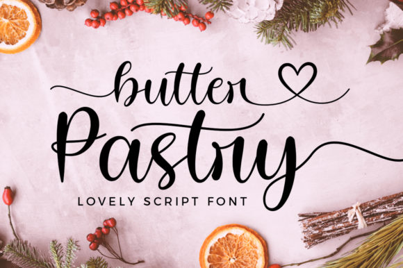 Butter Pastry Font for Elegant Design