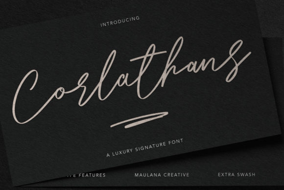 Corlathans Font for Creative Projects