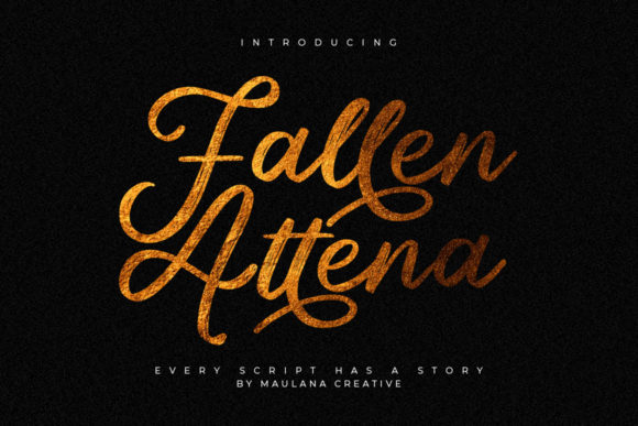 Fallen Attena Font for Creative Makers