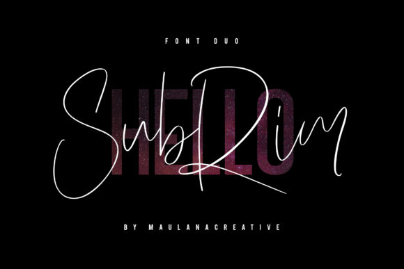 Hello Subrim Font for Creative Projects