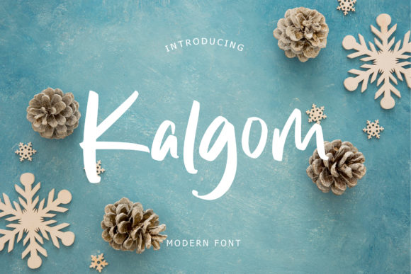 Kalgom: A Script Font for Elegant Design