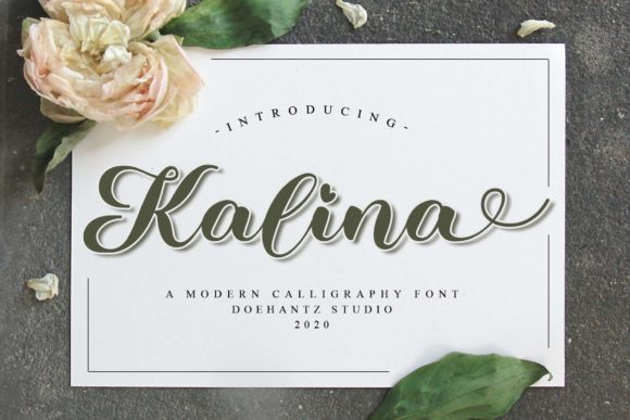 Kalina Font: Romantic Script for Digital Design