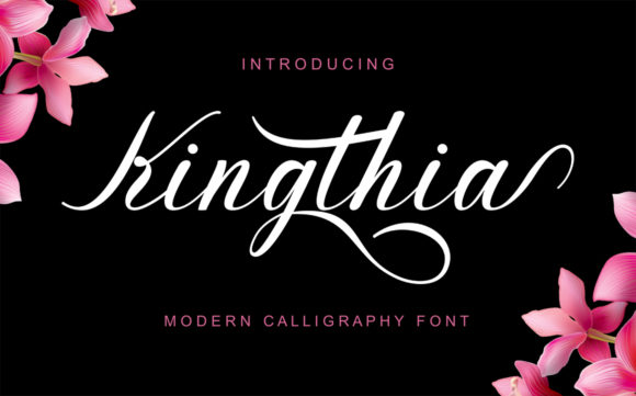 Kingthia: A Script Font for Creative Projects