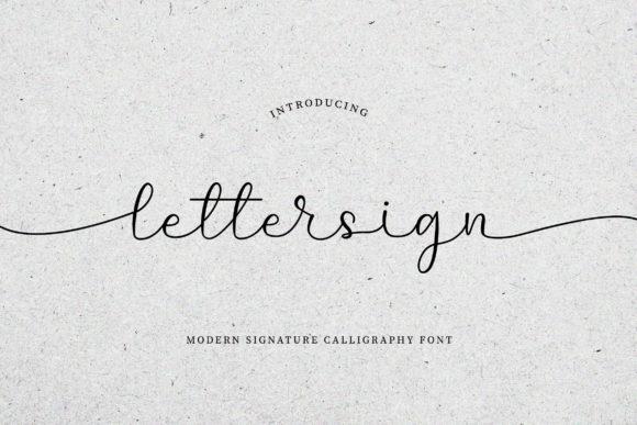Lettersign Font for Creative Campaigns