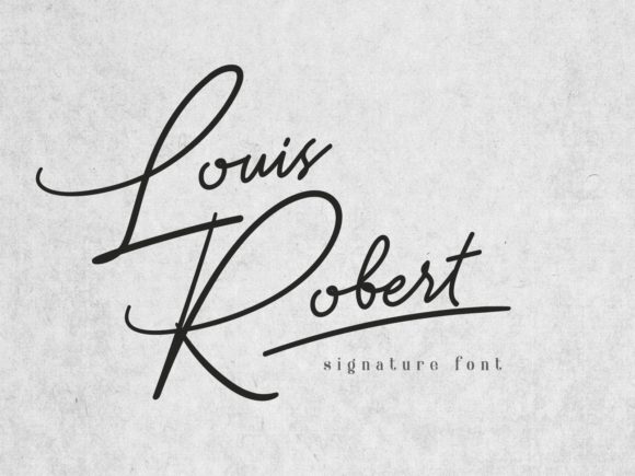 Louis Robert Font: Elegant Script for Designers