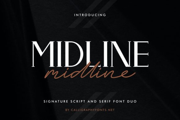 Midline: A Script Handwritten Font for Creative Brands