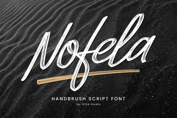 Nofela: A Bold Brushed Script Font
