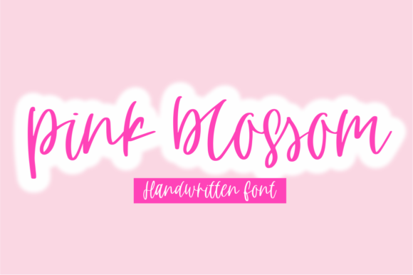 Pink Blossom Font for Creative Projects
