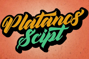 Platanos Font: Bold and Nostalgic Script