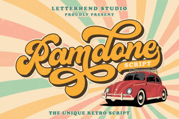 Ramdone Font: Retro Bold Script