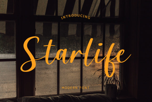Starlife: A Script Font for Elegant Design
