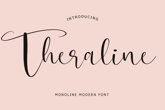 Theraline: Elegant Script Font