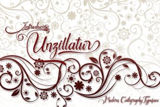 Unzillatur: A Fresh Script Font