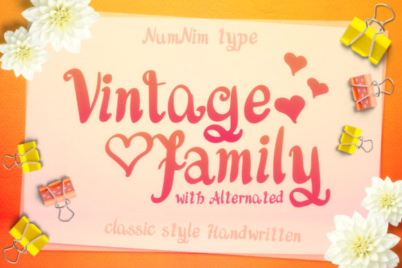 Vintage Family Font for Creative Design
